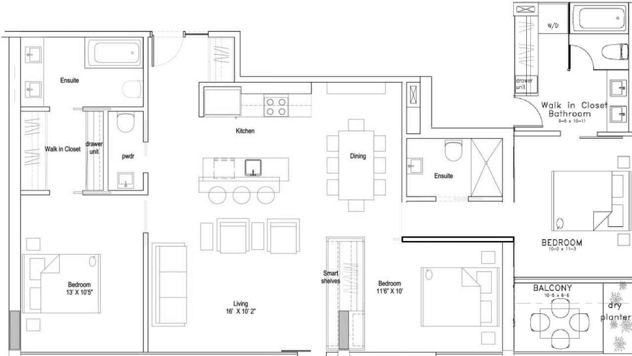 Floor plan for project from page 29 of the file '2023-12-21 - Urban Design Review Drawing Package - D01-01-22-0004'
