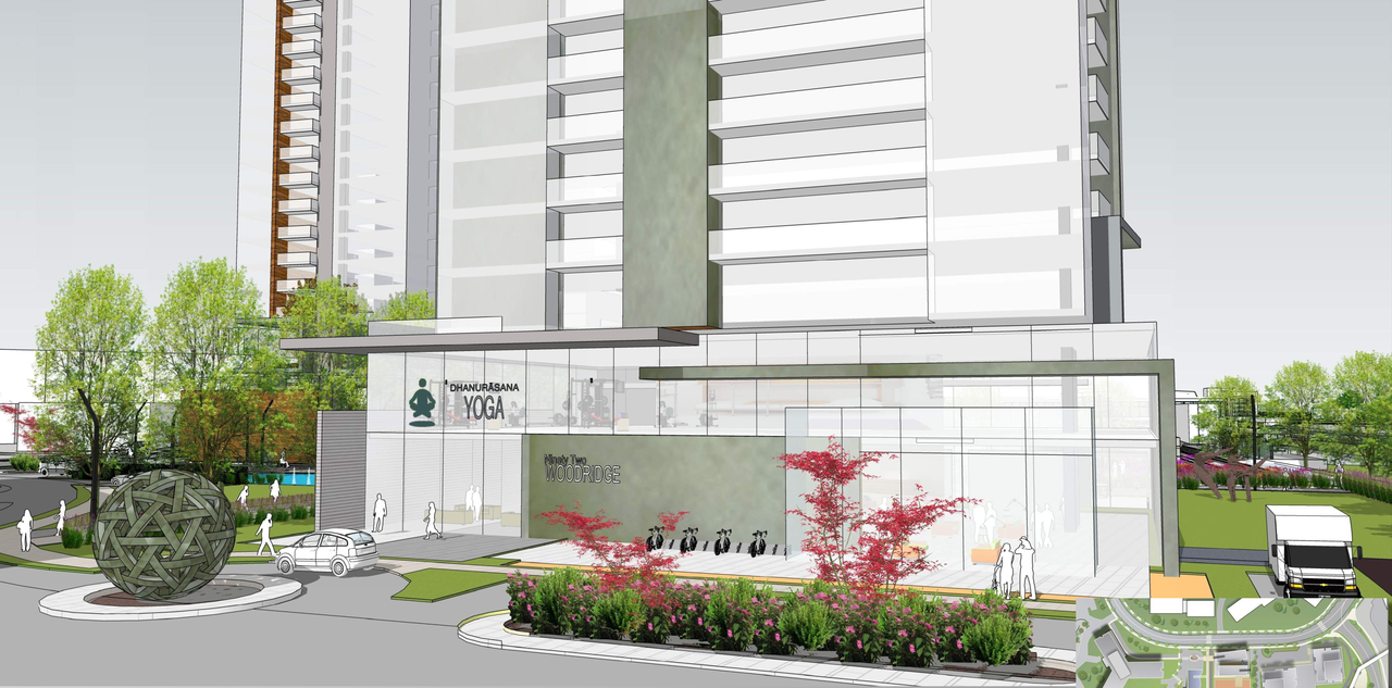 Rendering of building from page 30 of the file '2023-12-21 - Urban Design Review Drawing Package - D01-01-22-0004'