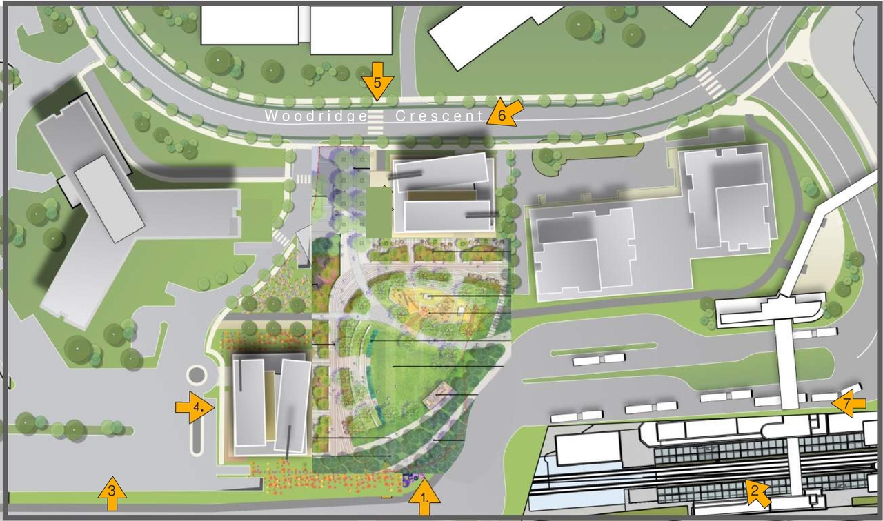 Construction site plan for project from page 5 of the file '2023-12-21 - Urban Design Review Drawing Package - D01-01-22-0004'