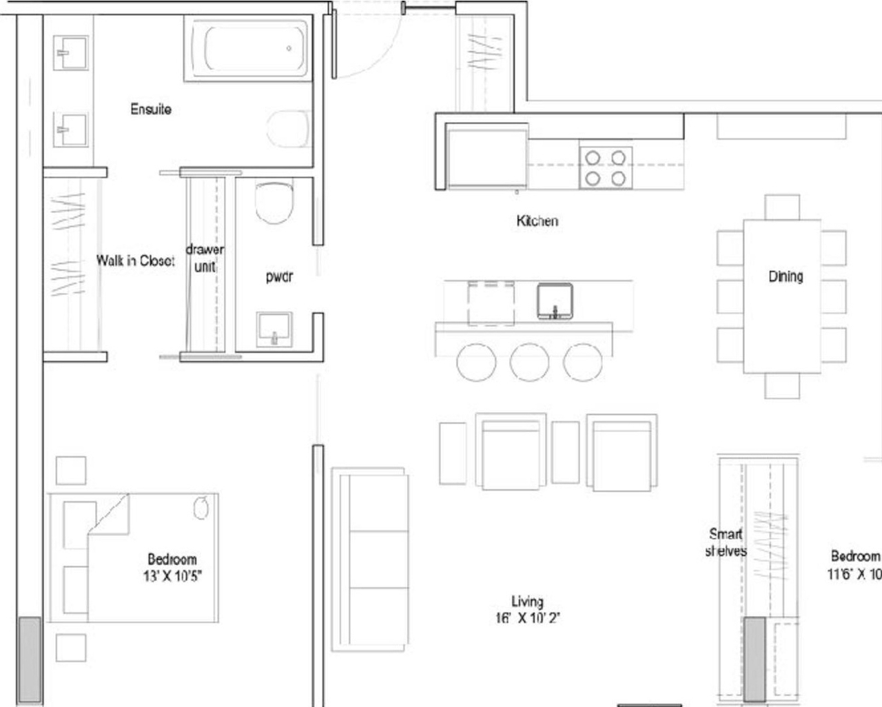 Floor plan for project from page 15 of the file '2022-12-02 - Drawings and Design Studies - D01-01-22-0004'