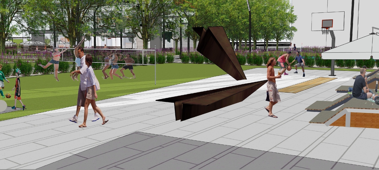 Rendering of building from page 25 of the file '2022-12-02 - Drawings and Design Studies - D01-01-22-0004'