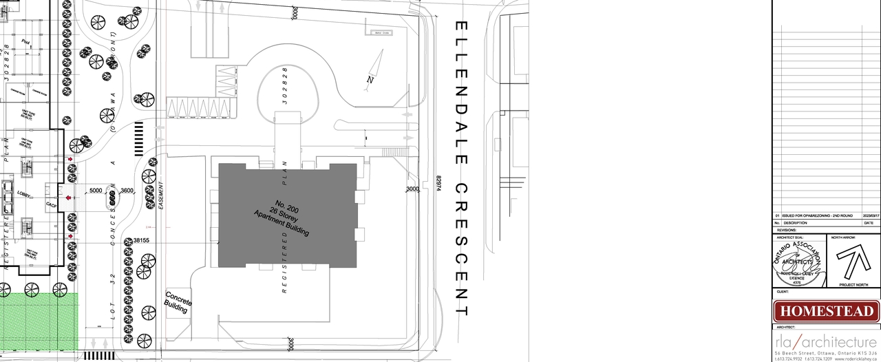 Construction site plan for project from page 1 of the file '2023-04-11 - Ground Floor Plan - D01-01-22-0012'