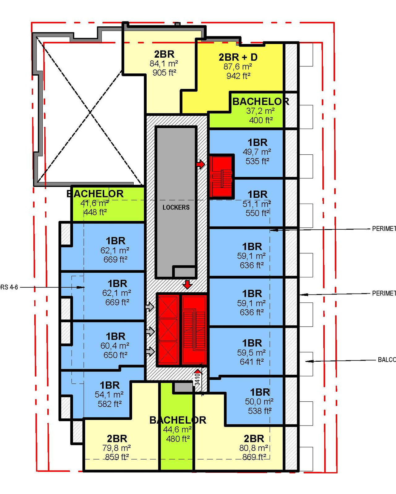 Floor plan for project from page 35 of the file '2023-06-07 - Design Brief and Architectural Brochure - D01-01-23-0004'