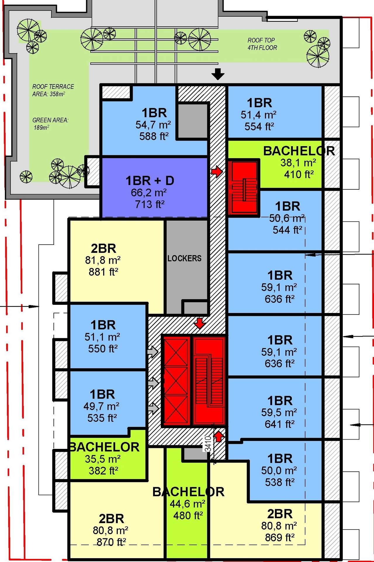 Floor plan for project from page 36 of the file '2023-06-07 - Design Brief and Architectural Brochure - D01-01-23-0004'