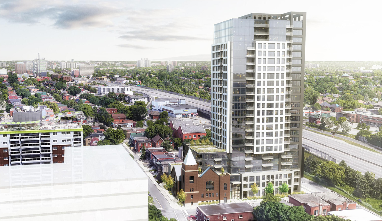 Rendering of building from page 51 of the file '2023-06-07 - Design Brief and Architectural Brochure - D01-01-23-0004'