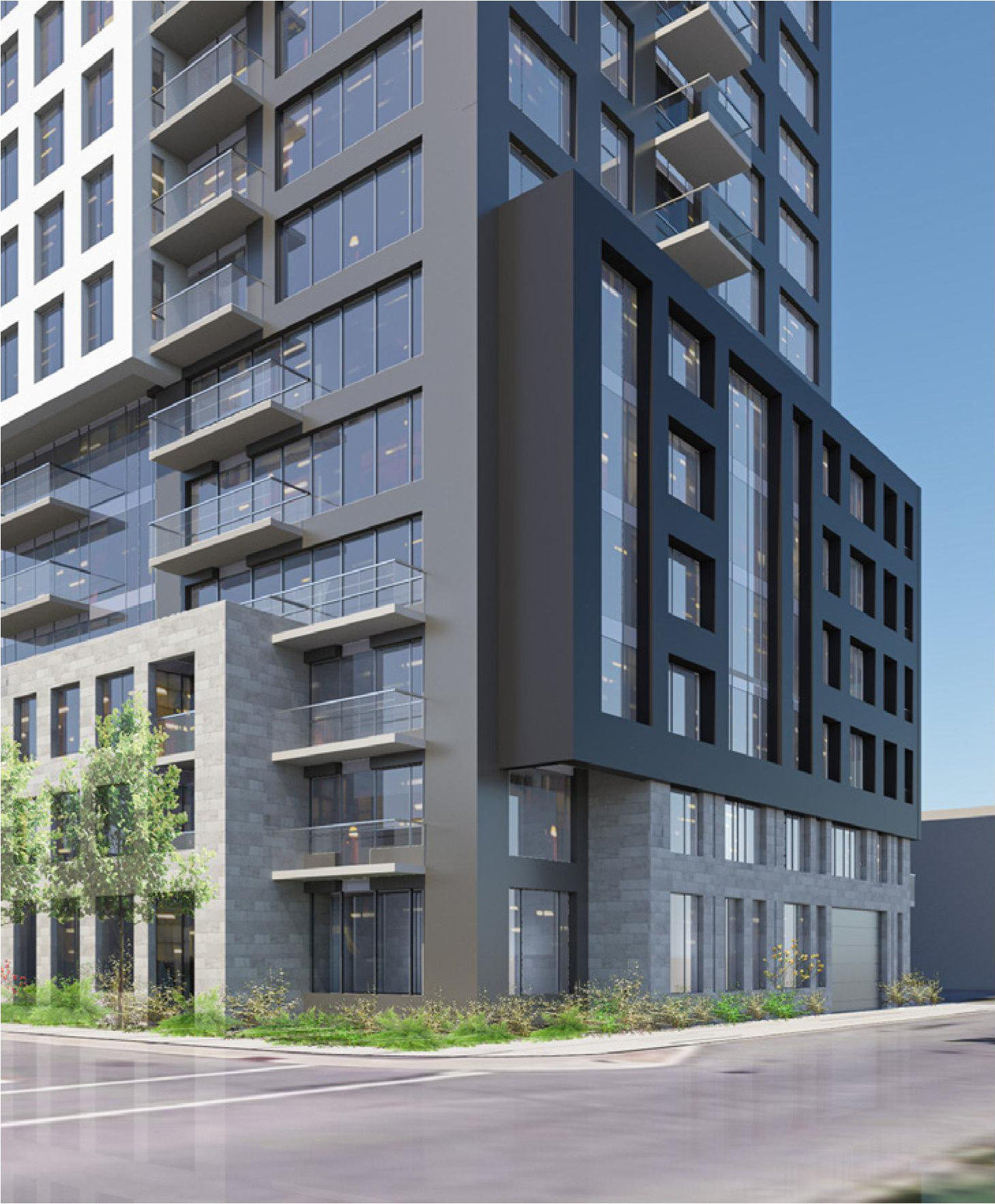 Rendering of building from page 54 of the file '2023-06-07 - Design Brief and Architectural Brochure - D01-01-23-0004'