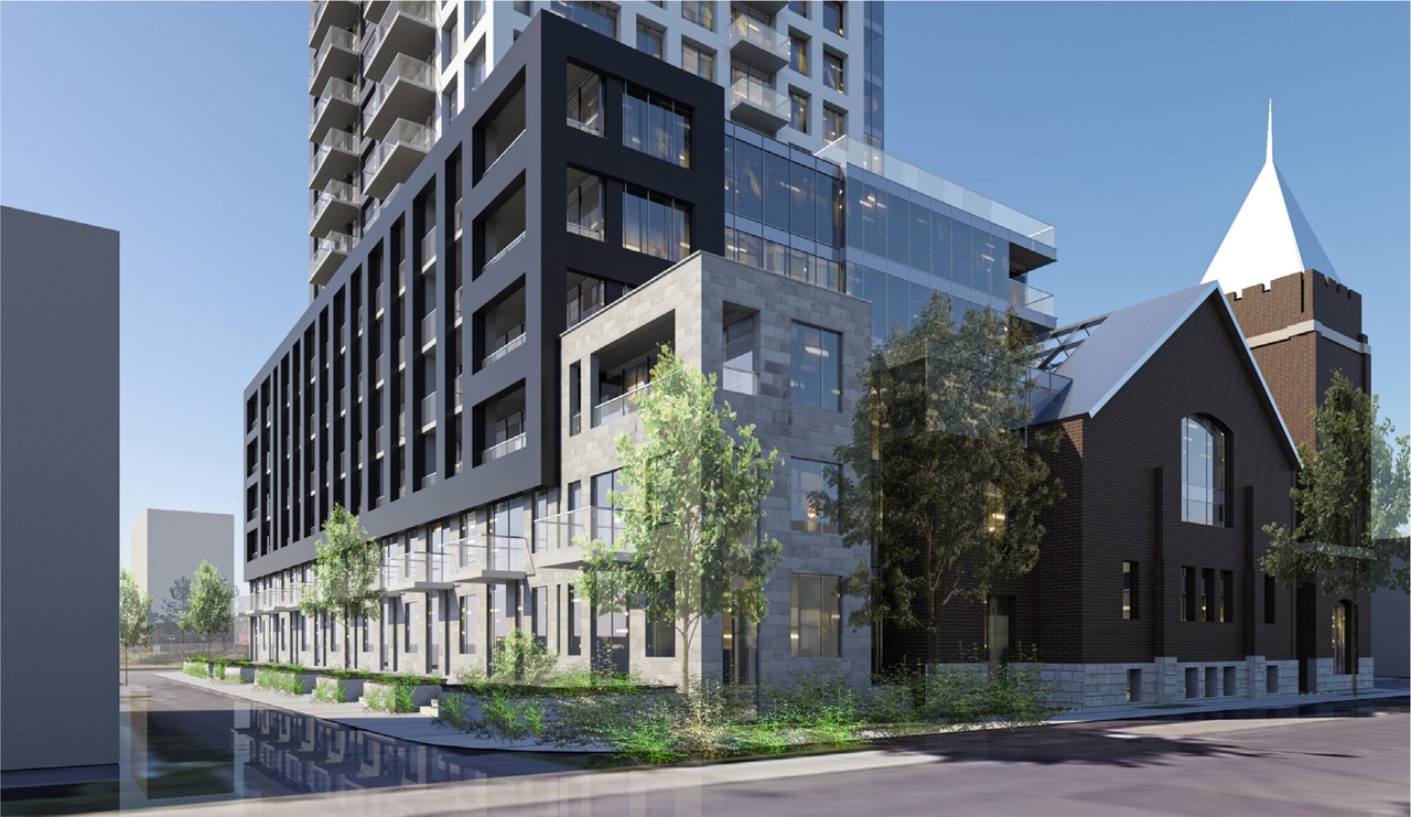 Rendering of building from page 57 of the file '2023-06-07 - Design Brief and Architectural Brochure - D01-01-23-0004'