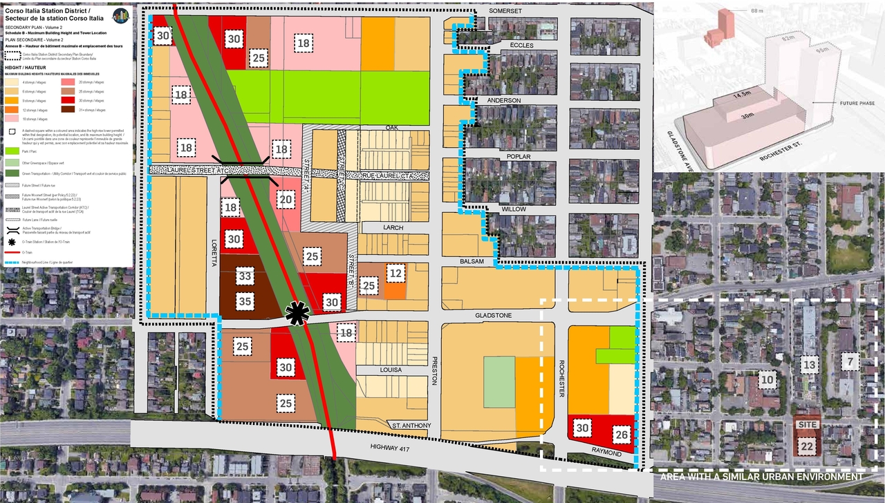 Construction site plan for project from page 15 of the file '2023-05-03 - Design Brief - D01-01-23-0004'