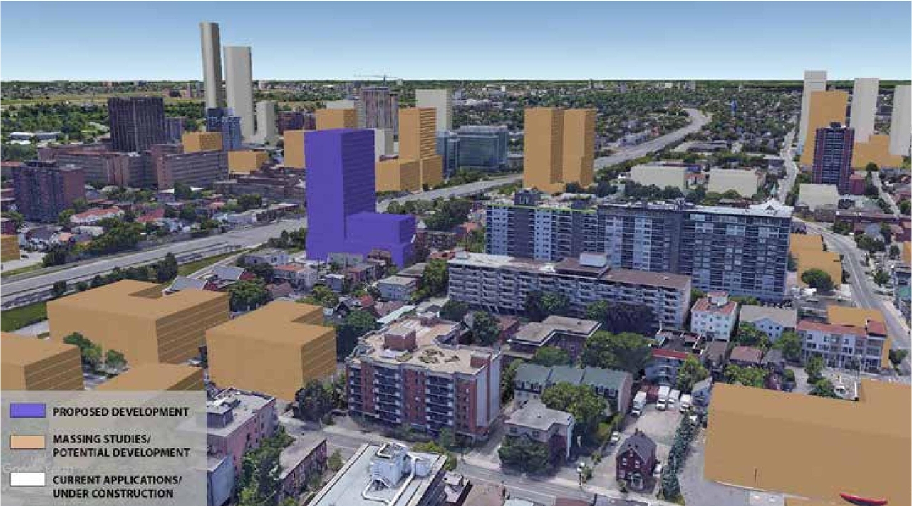 Rendering of building from page 17 of the file '2023-05-03 - Design Brief - D01-01-23-0004'