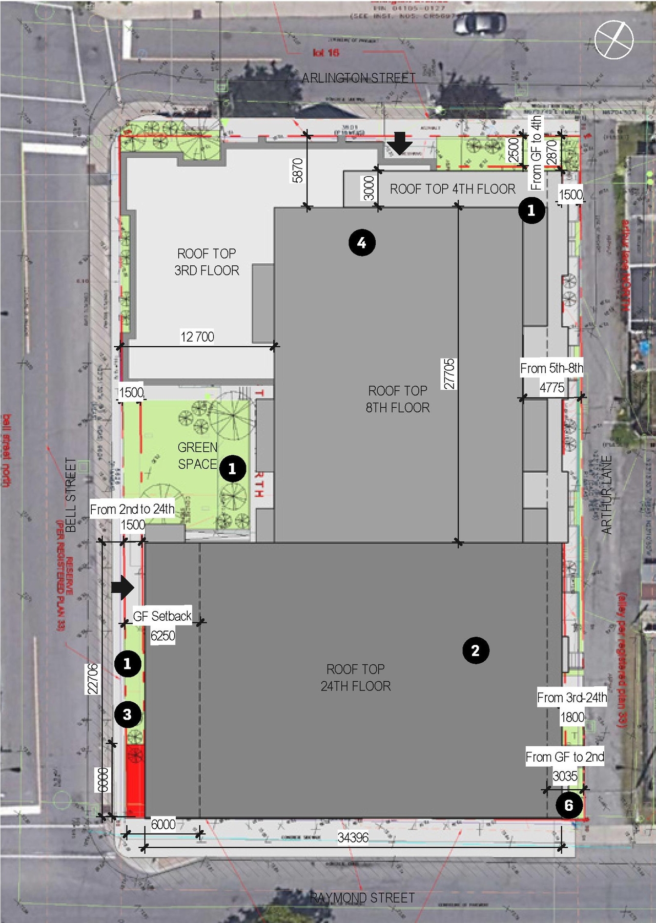 Construction site plan for project from page 20 of the file '2023-09-18 - Architectural Design Brief - D01-01-23-0004'