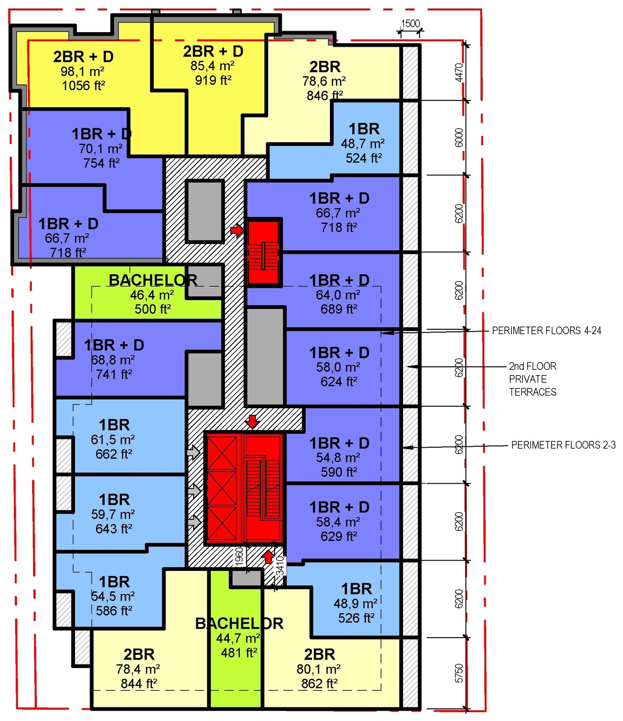 Floor plan for project from page 34 of the file '2023-09-18 - Architectural Design Brief - D01-01-23-0004'