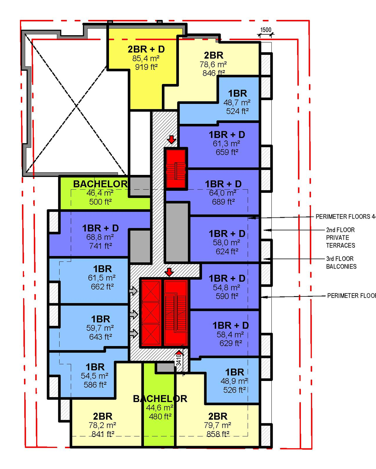 Floor plan for project from page 35 of the file '2023-09-18 - Architectural Design Brief - D01-01-23-0004'