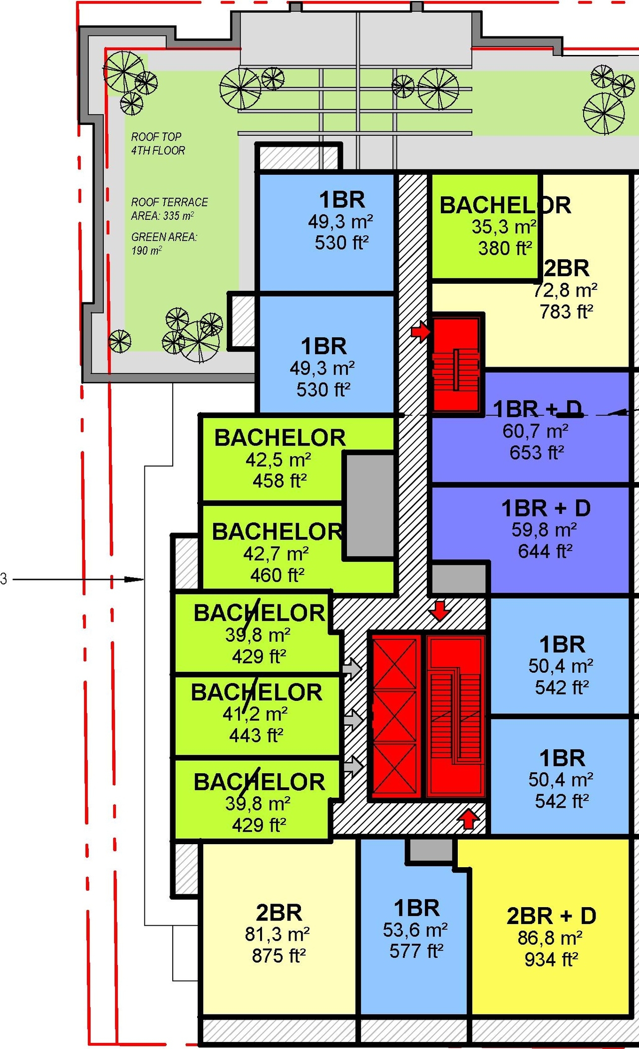 Floor plan for project from page 36 of the file '2023-09-18 - Architectural Design Brief - D01-01-23-0004'