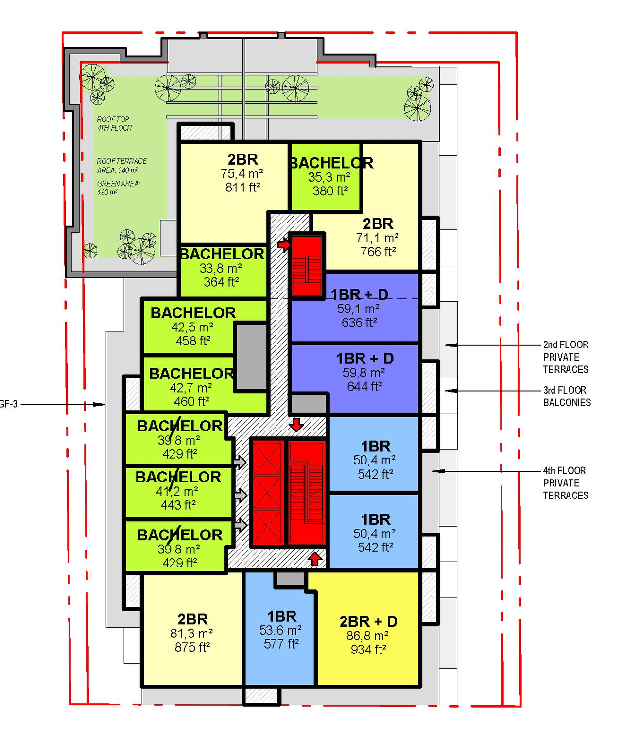 Floor plan for project from page 37 of the file '2023-09-18 - Architectural Design Brief - D01-01-23-0004'