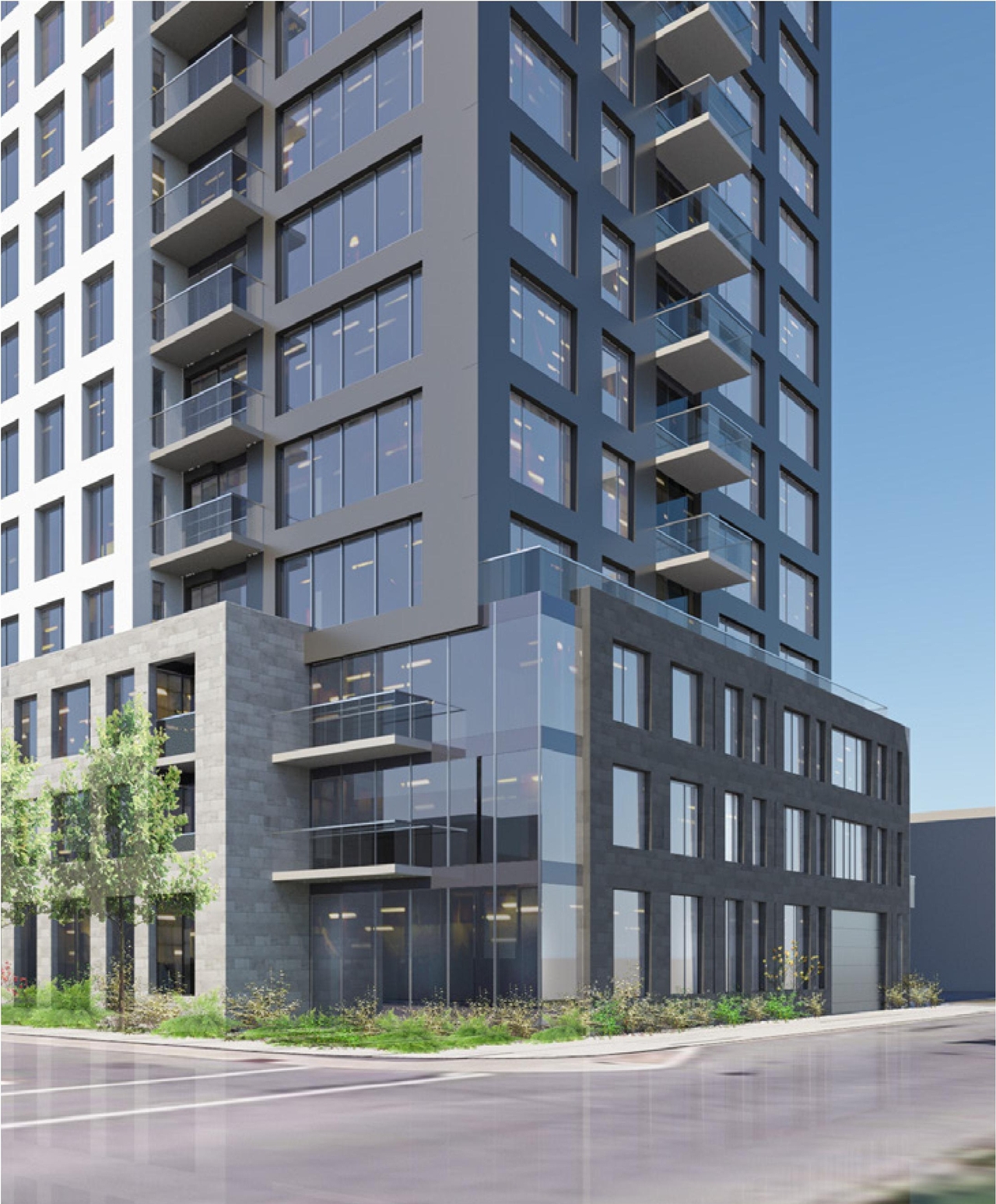 Rendering of building from page 52 of the file '2023-09-18 - Architectural Design Brief - D01-01-23-0004'