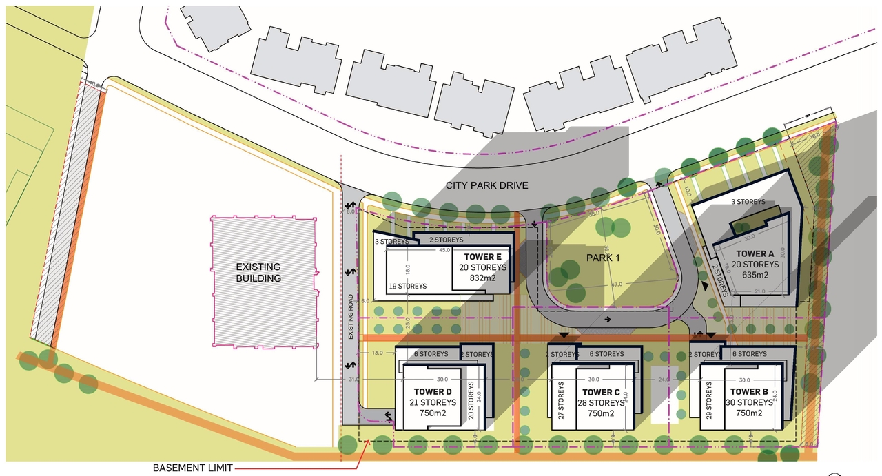 Construction site plan for project from page 20 of the file '2023-11-24 - Design Brief - D01-01-23-0005'