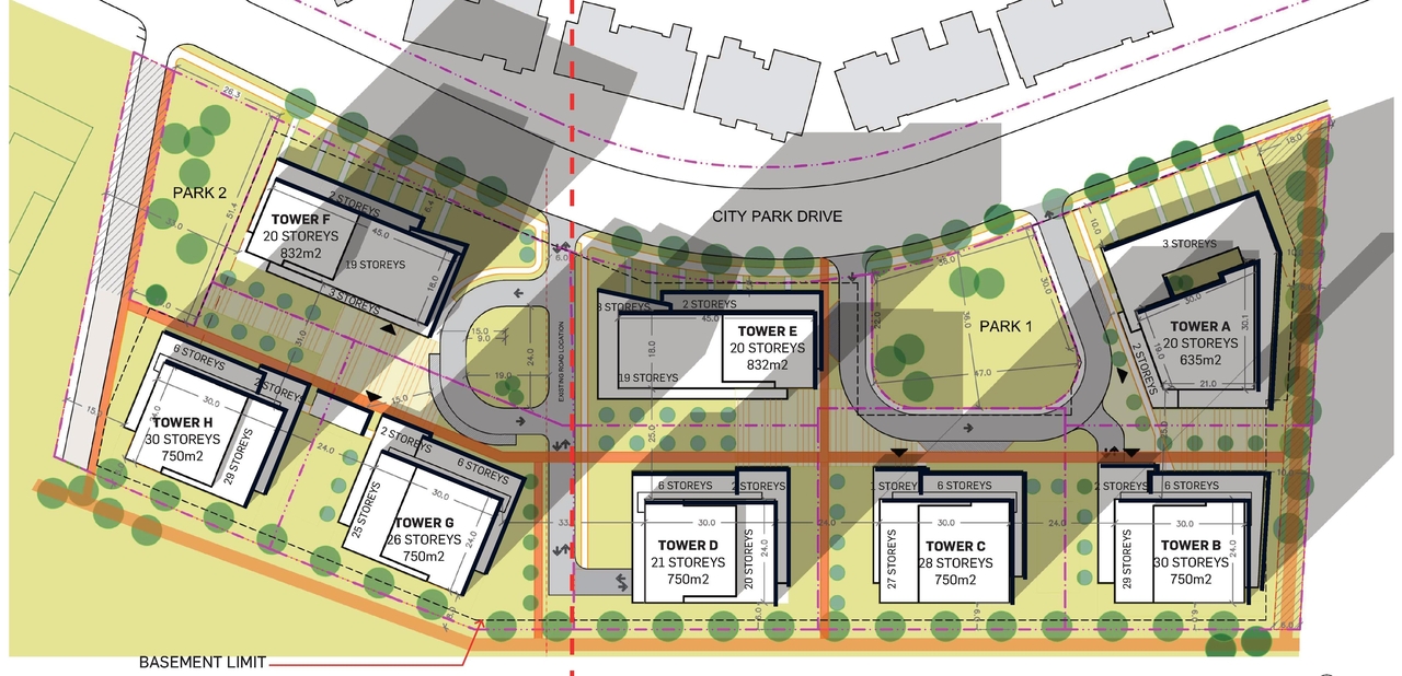 Construction site plan for project from page 28 of the file '2023-11-24 - Design Brief - D01-01-23-0005'