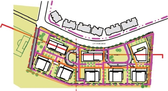 Construction site plan for project from page 41 of the file '2023-11-24 - Design Brief - D01-01-23-0005'