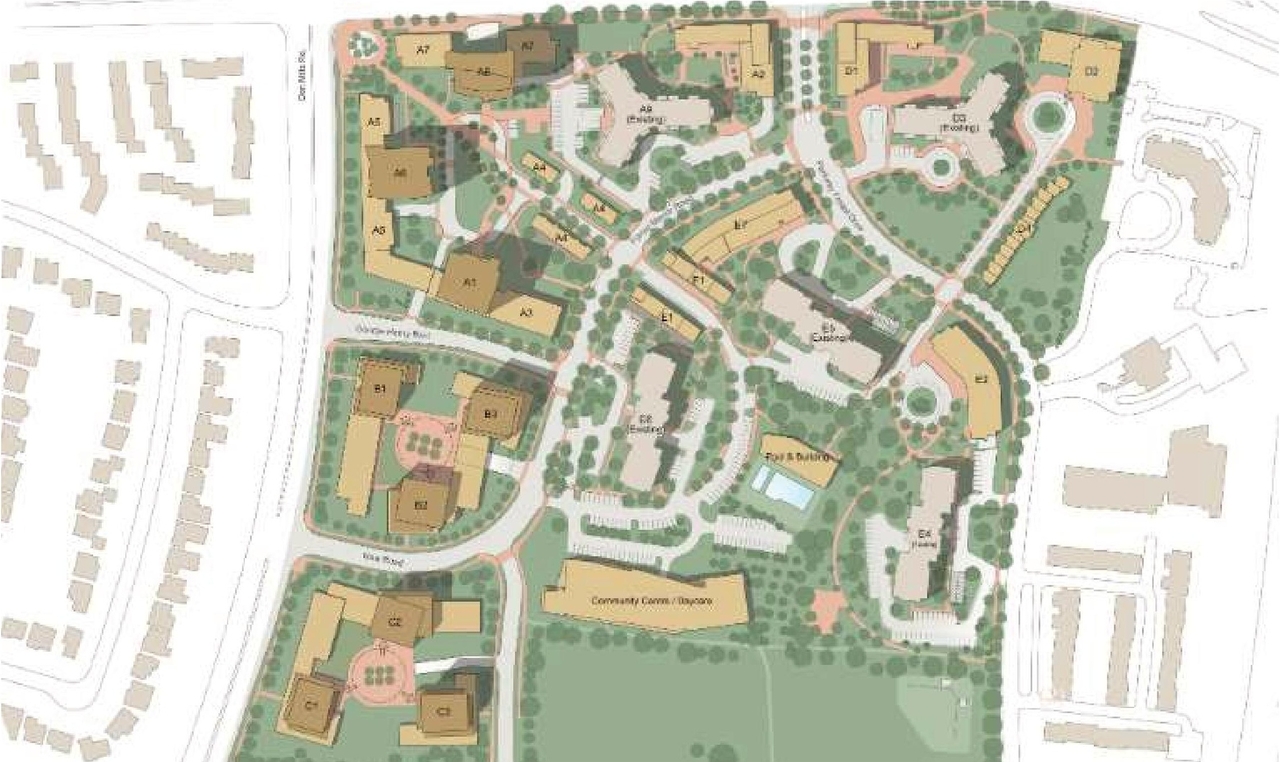 Construction site plan for project from page 43 of the file '2023-11-24 - Design Brief - D01-01-23-0005'