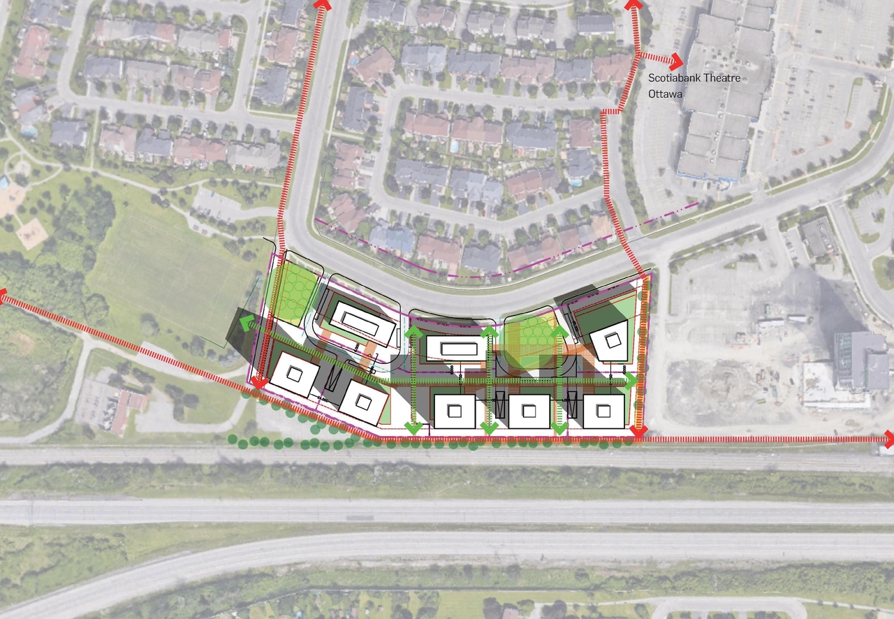 Construction site plan for project from page 15 of the file '2023-06-20 - City Park revised design brief - D01-01-23-0005'