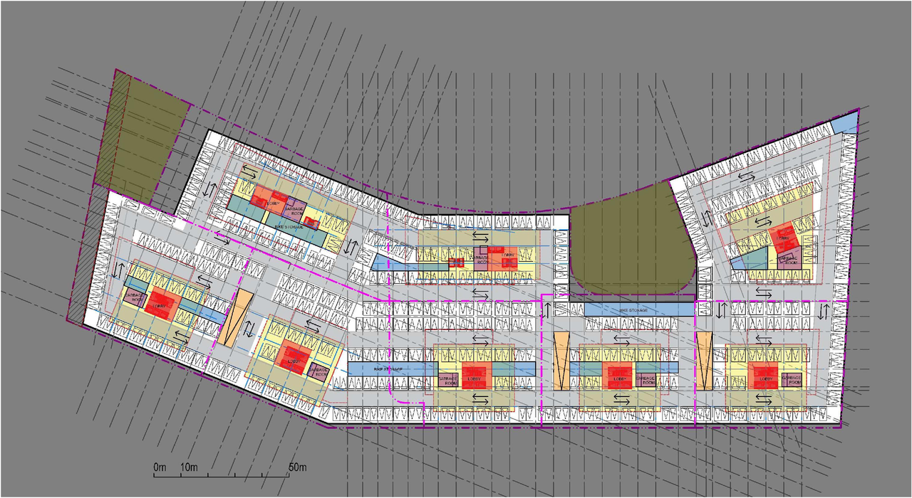 Floor plan for project from page 19 of the file '2023-06-20 - City Park revised design brief - D01-01-23-0005'