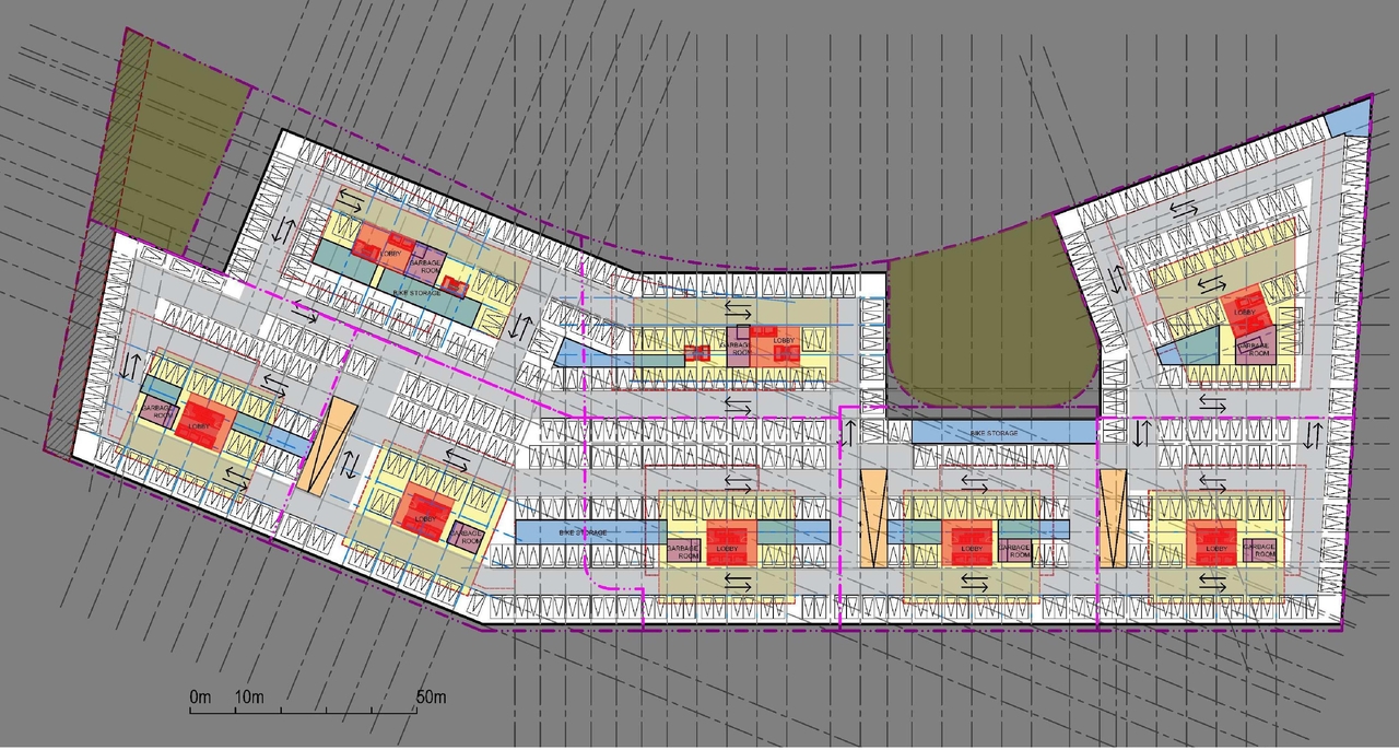 Floor plan for project from page 19 of the file '2023-06-20 - City Park revised design brief - D01-01-23-0005'