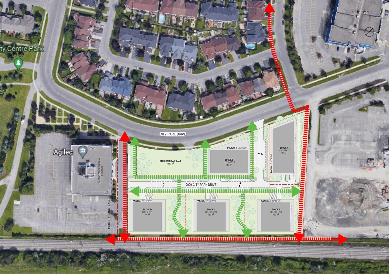 Construction site plan for project from page 14 of the file '2025-06-23 - Design Brief - D01-01-23-0005 and D02-02-23-0033'