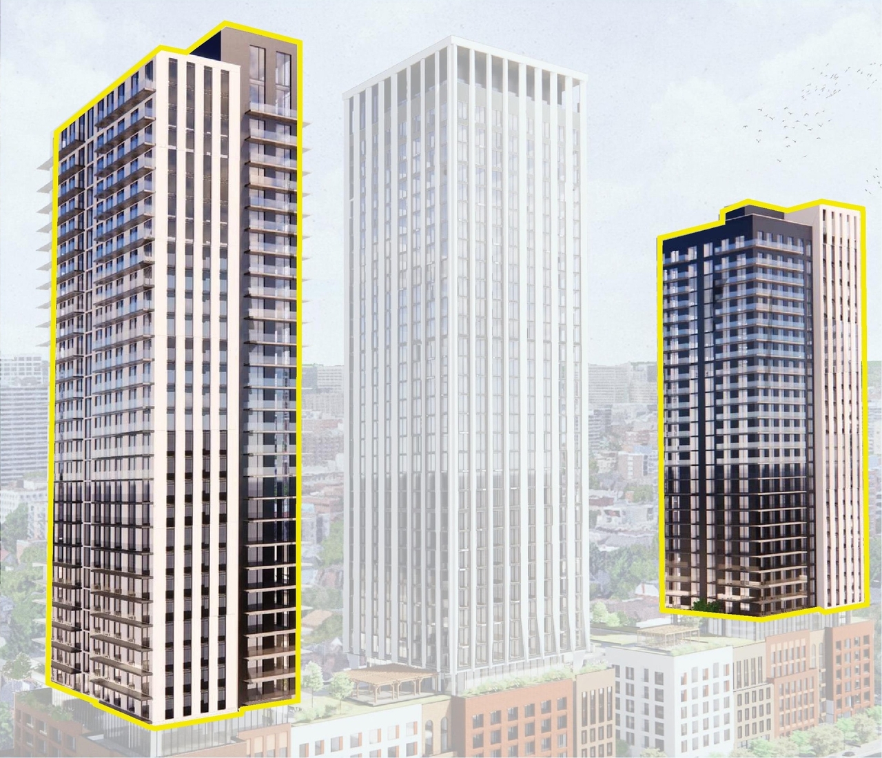 Rendering of building from page 18 of the file '2024-03-21 - Design Brief - D01-01-23-0008'