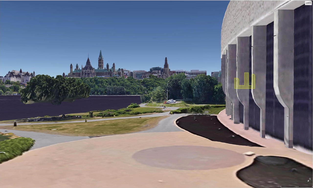 Rendering of building from page 31 of the file '2024-03-21 - Design Brief - D01-01-23-0008'