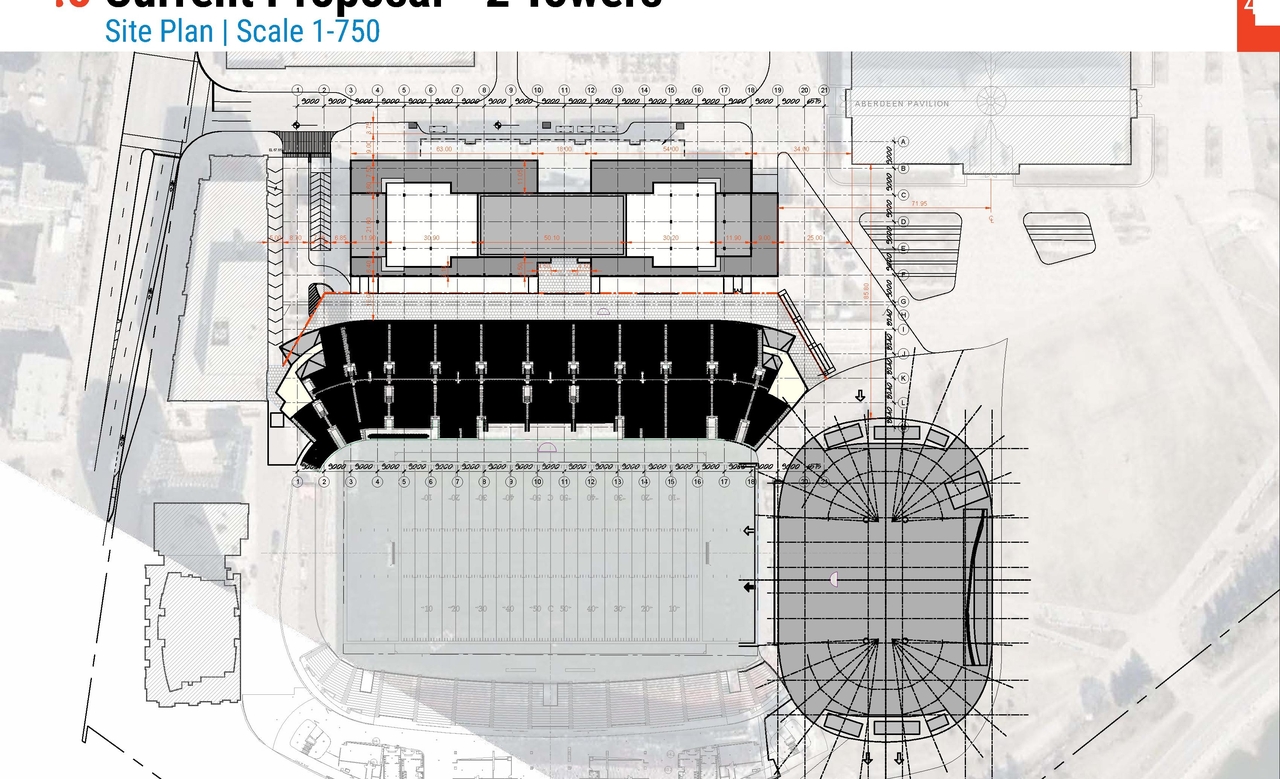 Construction site plan for project from page 43 of the file '2023-10-06 - UDRP Package (Review 2 of 2) - D01-01-23-0009, D02-02-23-0047'