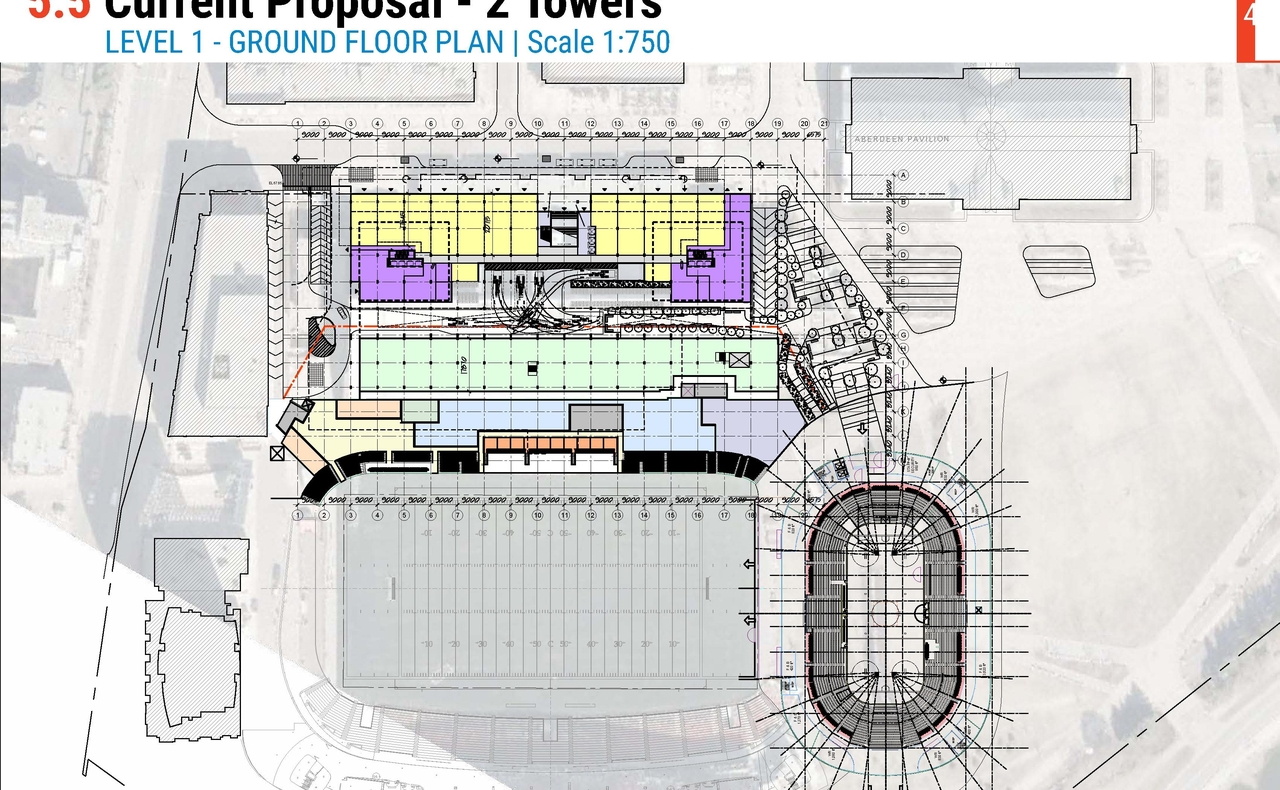 Construction site plan for project from page 45 of the file '2023-10-06 - UDRP Package (Review 2 of 2) - D01-01-23-0009, D02-02-23-0047'