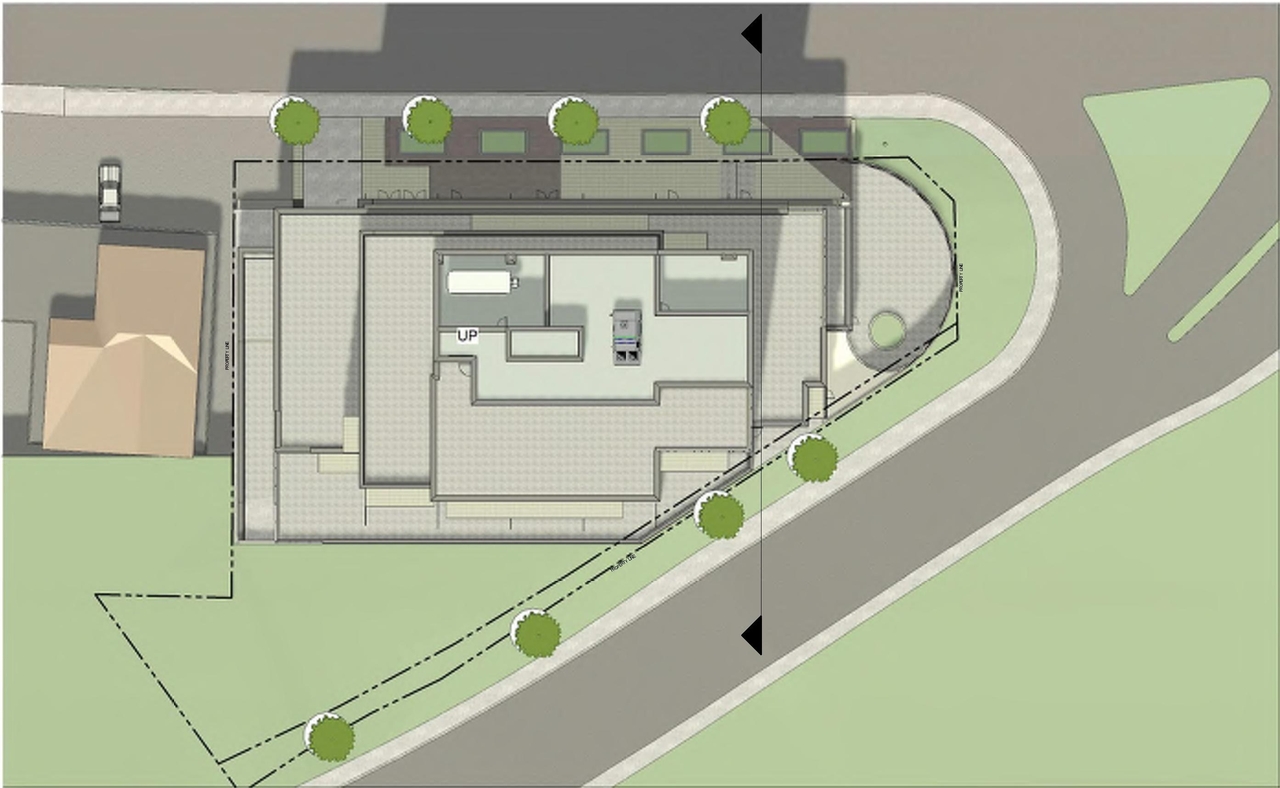 Construction site plan for project from page 22 of the file '2024-03-19 - Urban Design Review Panel Slide Deck - D01-01-23-0010'