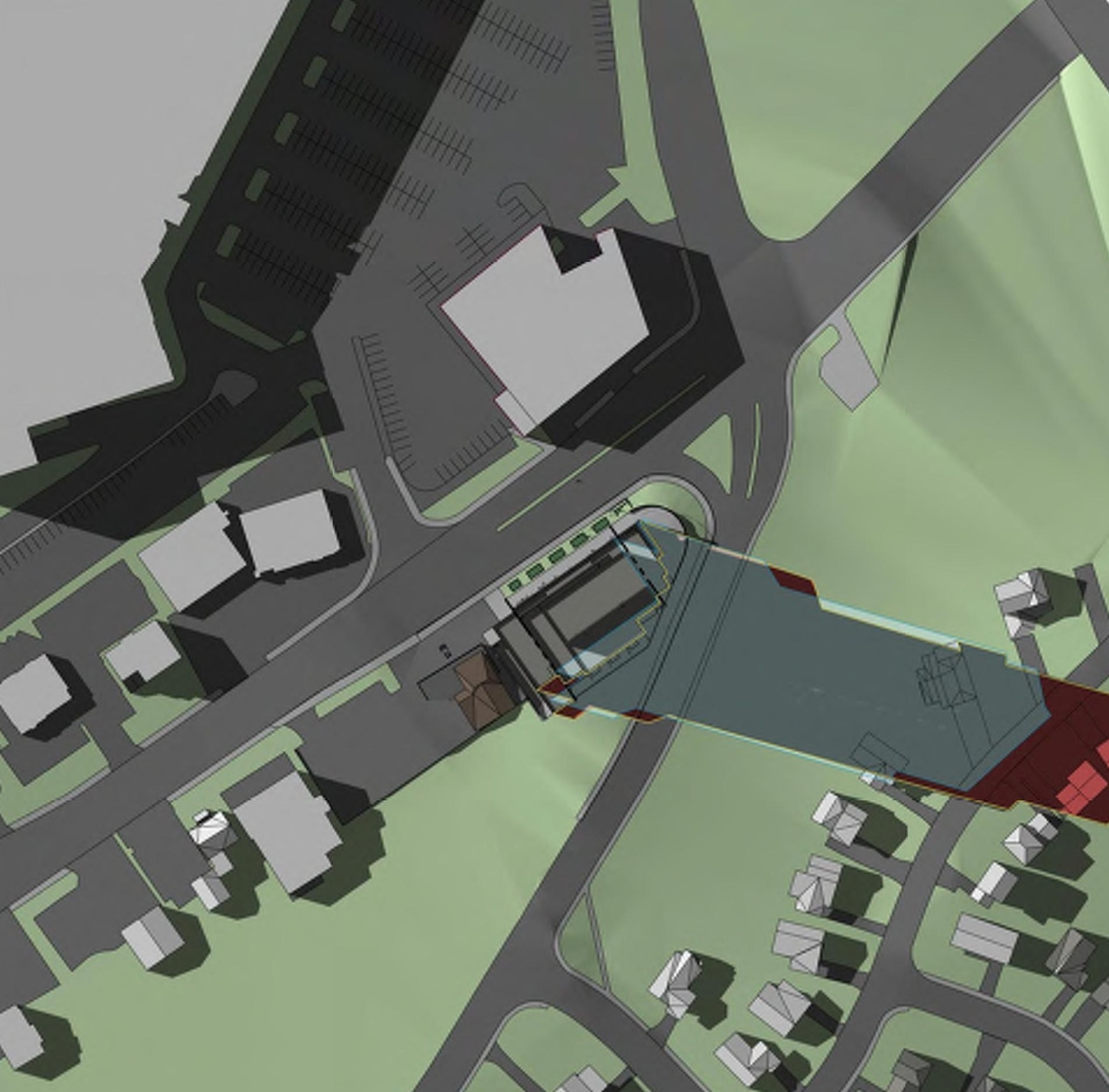 Construction site plan for project from page 27 of the file '2024-03-19 - Urban Design Review Panel Slide Deck - D01-01-23-0010'