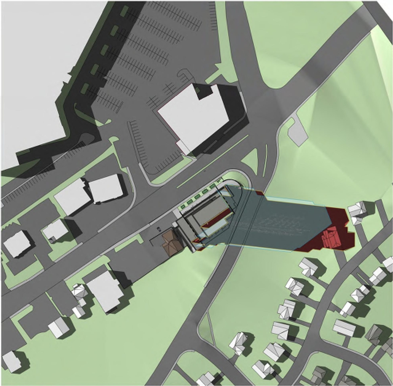 Construction site plan for project from page 27 of the file '2024-03-19 - Urban Design Review Panel Slide Deck - D01-01-23-0010'