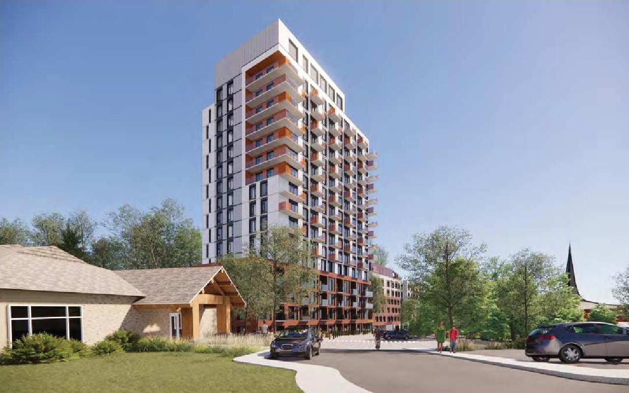 Rendering of building from page 1 of the file '2024-06-21 - Design Brief - D01-01-23-0014'