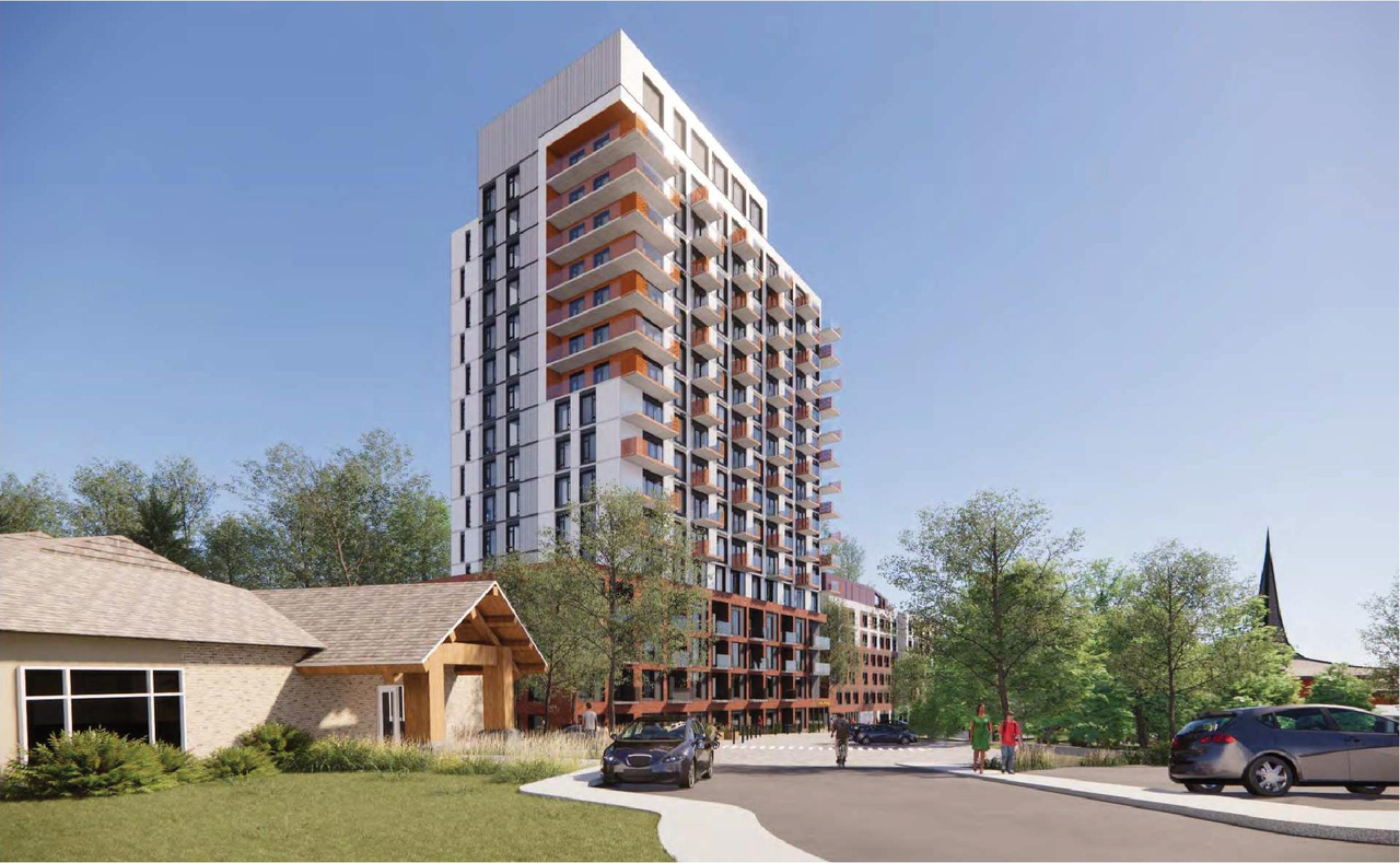Rendering of building from page 2 of the file '2024-06-21 - Design Brief - D01-01-23-0014'