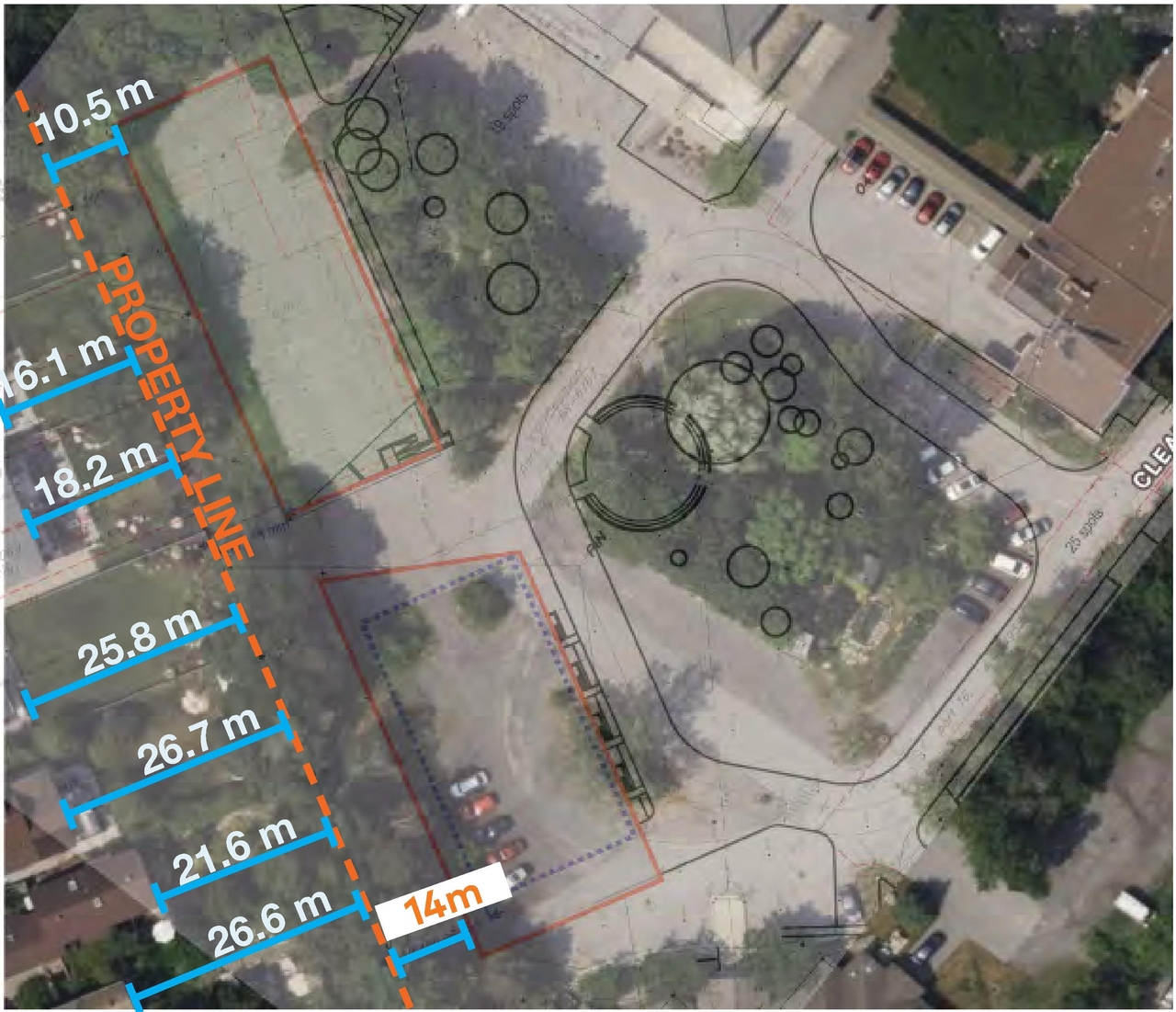 Construction site plan for project from page 40 of the file '2024-06-21 - Design Brief - D01-01-23-0014'