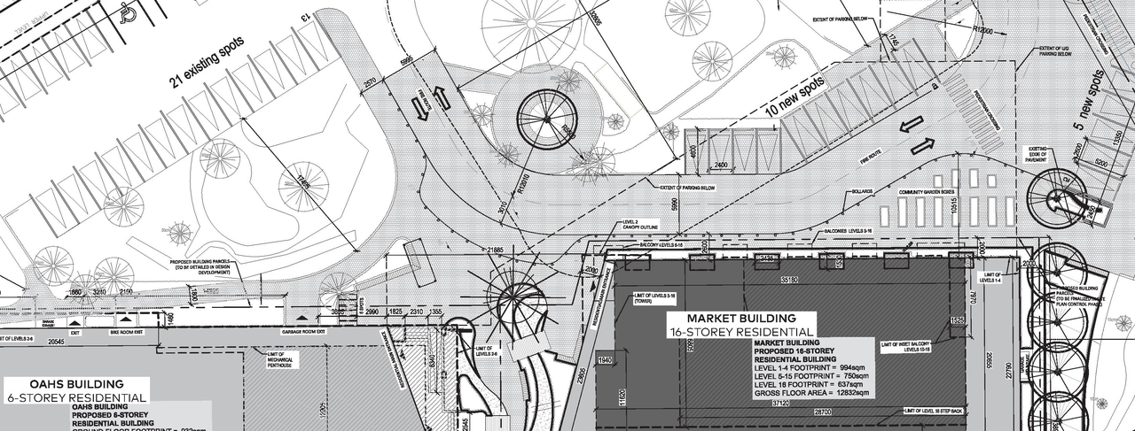 Construction site plan for project from page 70 of the file '2024-06-21 - Design Brief - D01-01-23-0014'