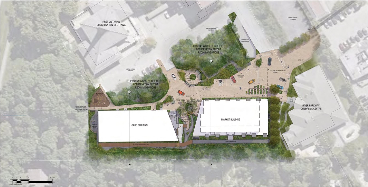 Construction site plan for project from page 73 of the file '2024-06-21 - Design Brief - D01-01-23-0014'