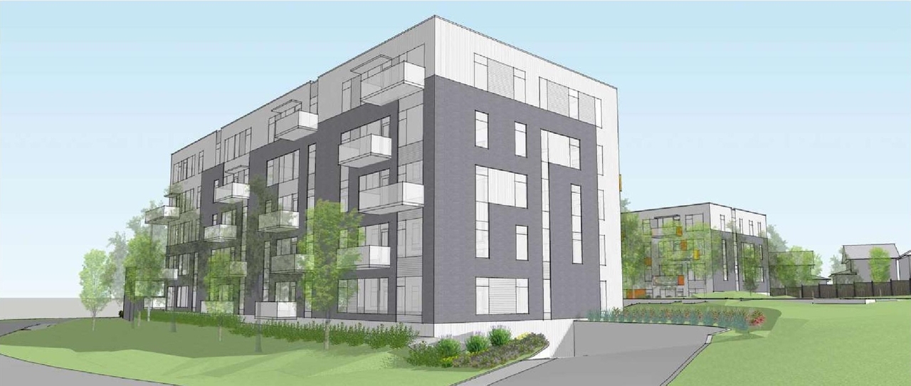 Rendering of building from page 7 of the file '2024-05-03 - Urban Design Brief - D01-01-24-0006'