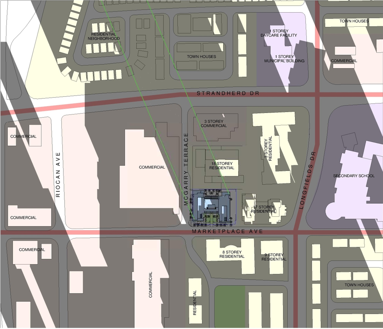 Construction site plan for project from page 116 of the file '2024-06-19 - Design Brief - D01-01-24-0014'