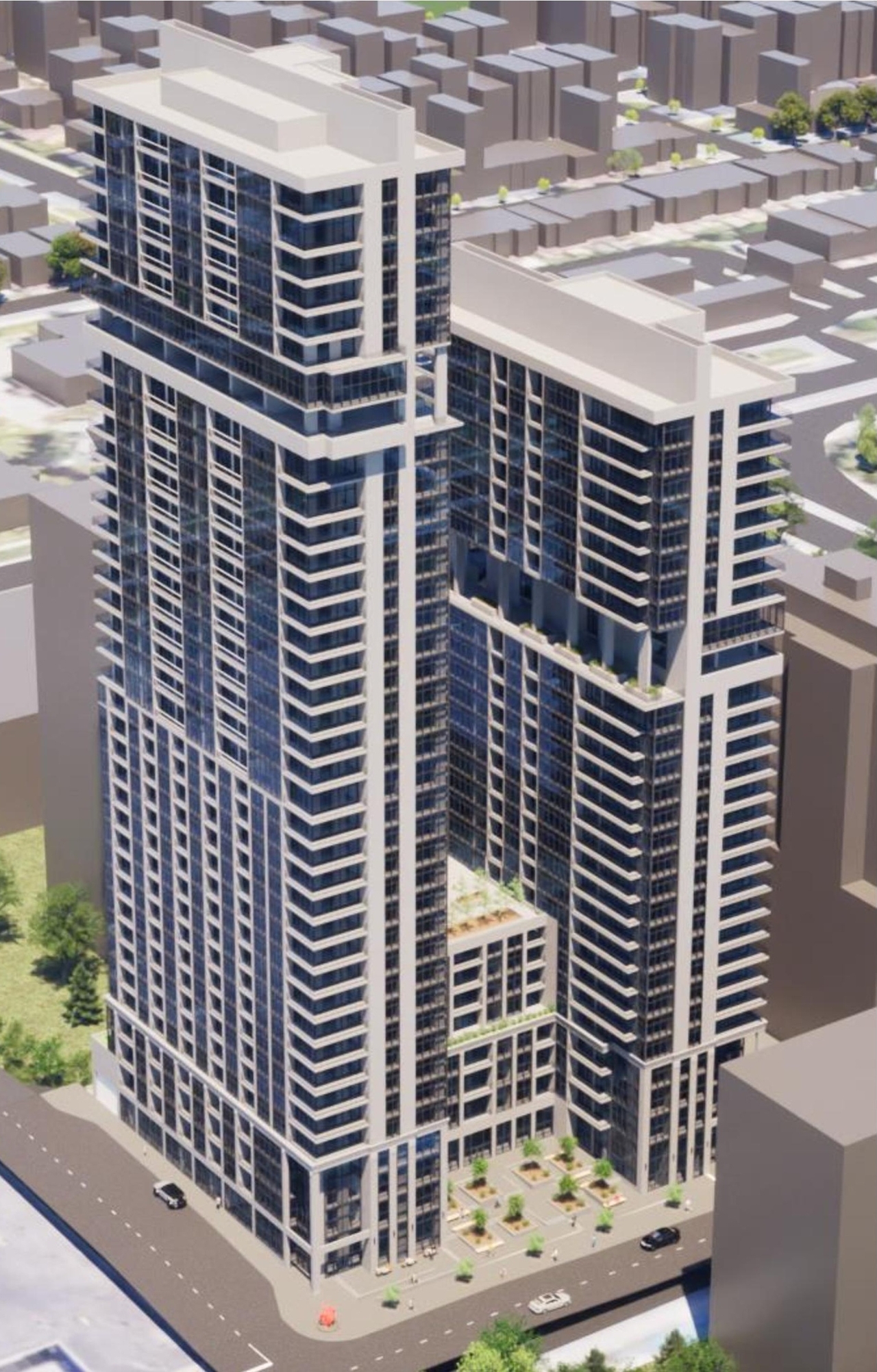 Rendering of building from page 11 of the file '2024-06-19 - Urban Design Review Panel Report - D01-01-24-0014'