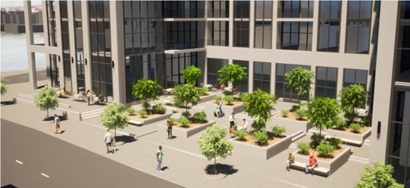 Rendering of building from page 24 of the file '2024-06-19 - Urban Design Review Panel Report - D01-01-24-0014'