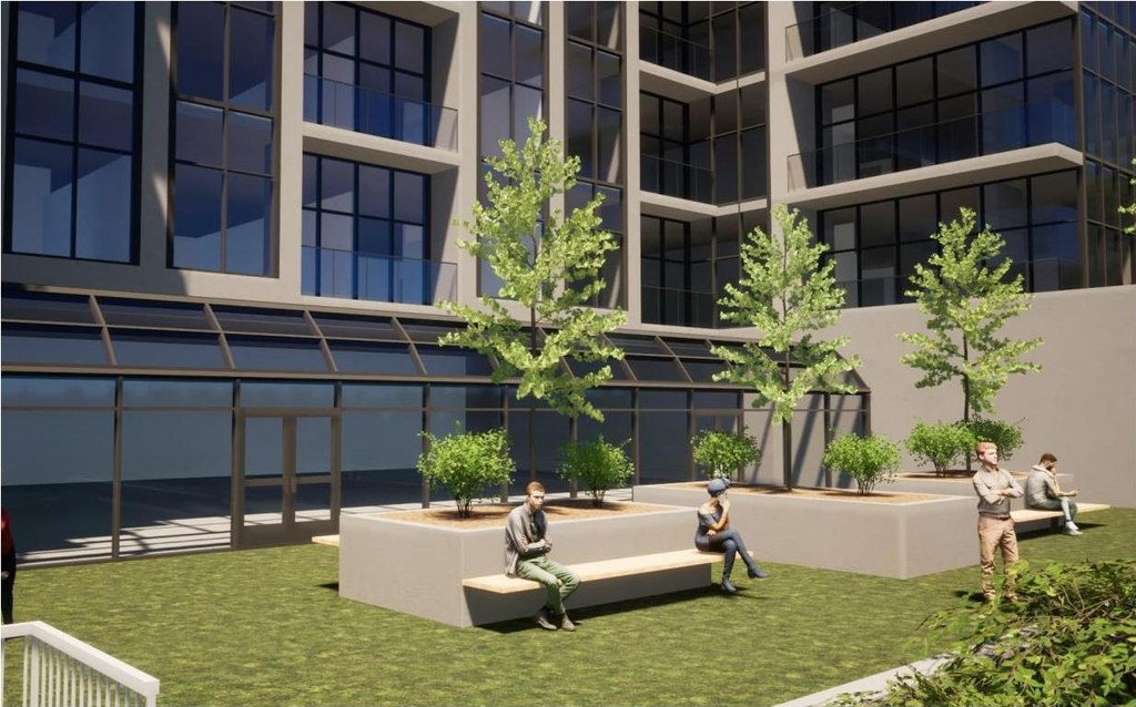 Rendering of building from page 26 of the file '2024-06-19 - Urban Design Review Panel Report - D01-01-24-0014'