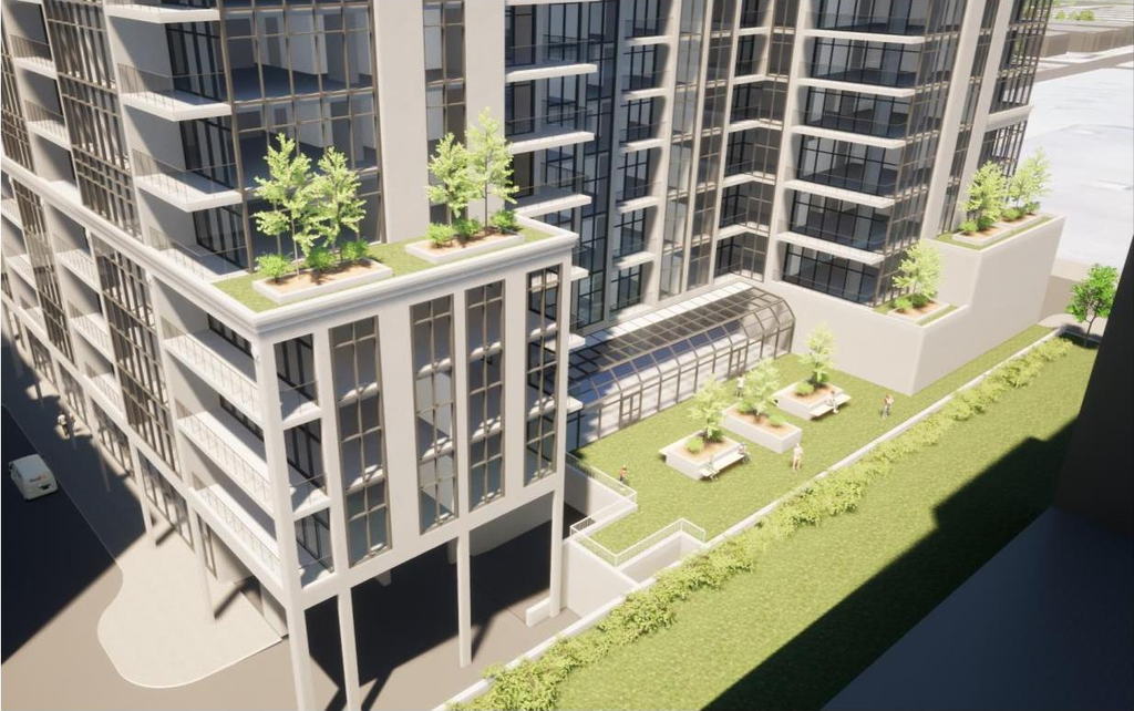 Rendering of building from page 26 of the file '2024-06-19 - Urban Design Review Panel Report - D01-01-24-0014'