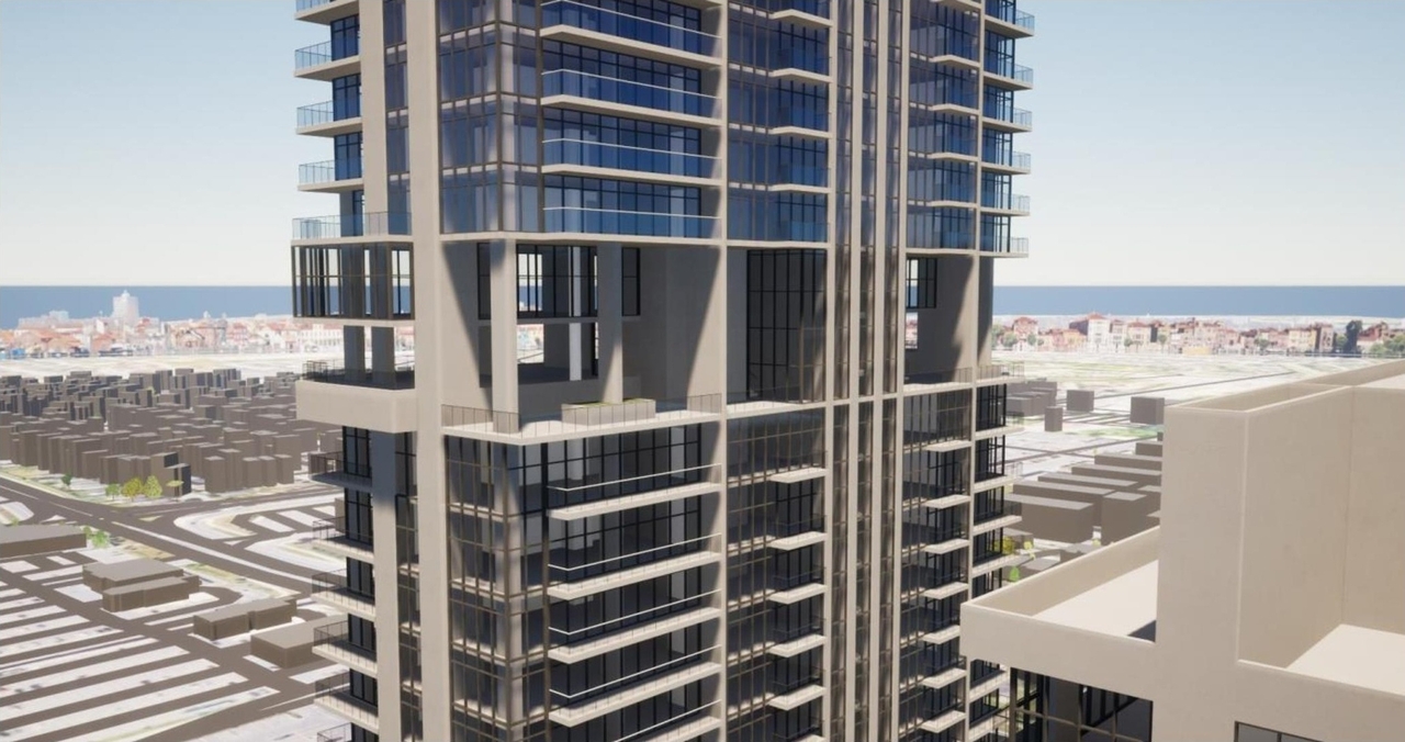 Rendering of building from page 29 of the file '2024-06-19 - Urban Design Review Panel Report - D01-01-24-0014'