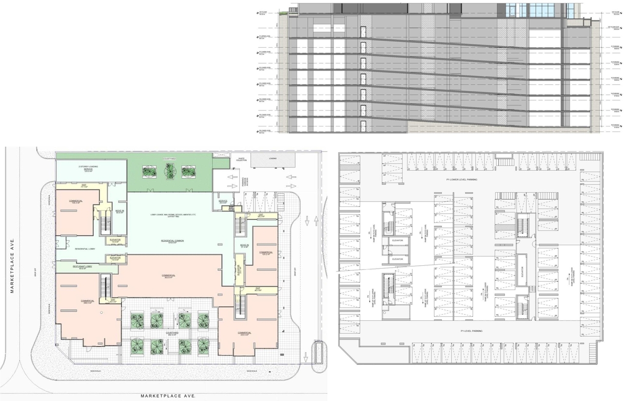 Construction site plan for project from page 30 of the file '2024-06-19 - Urban Design Review Panel Report - D01-01-24-0014'
