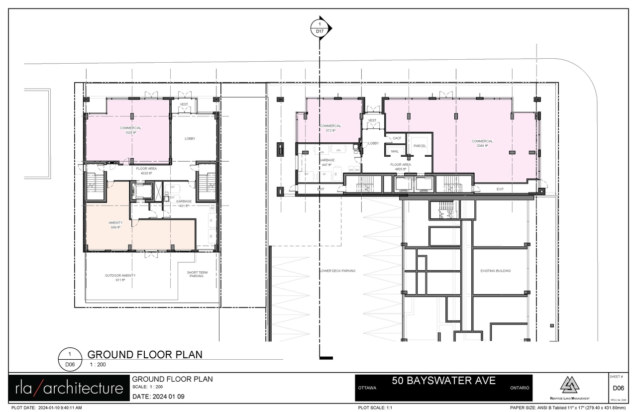 Floor plan for project from page 20 of the file '2024-08-09 - Urban Design Review Panel Report - D01-01-24-0016'