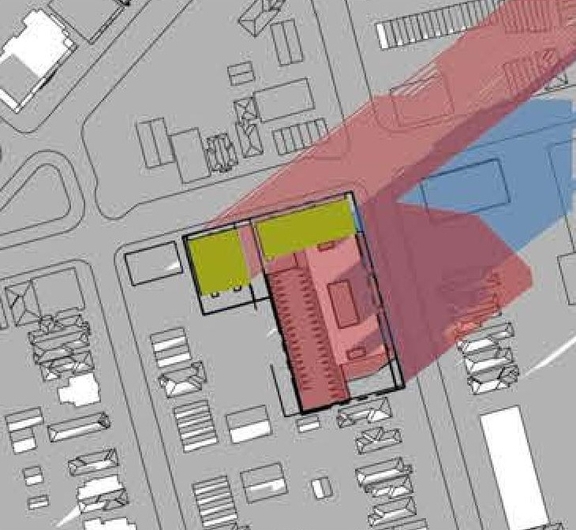 Construction site plan for project from page 41 of the file '2024-08-09 - Urban Design Review Panel Report - D01-01-24-0016'