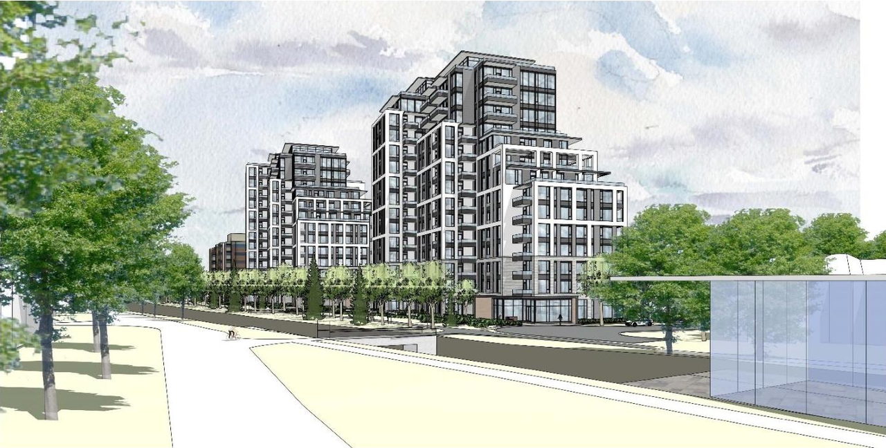 Rendering of building from page 19 of the file '2024-09-04 - Planning Rationale & Urban Design Brief - D01-01-24-0018'